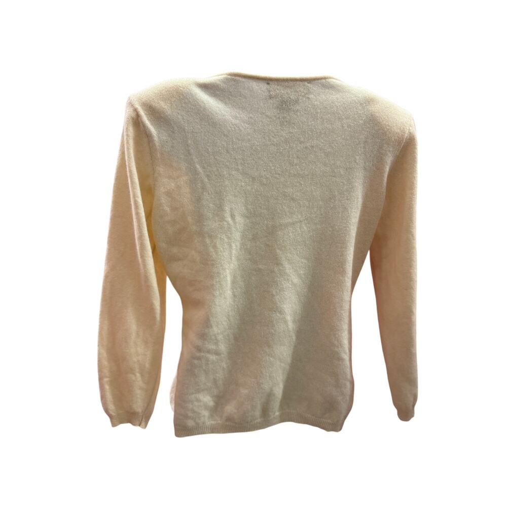 Outback Red Women L beige embroidered women sweater lace - Picture 3 of 4